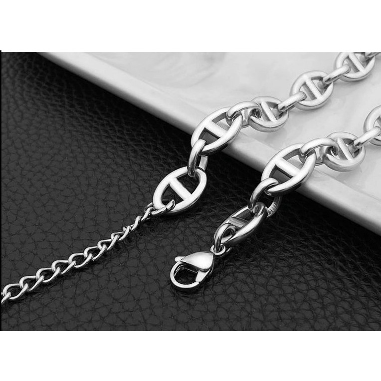 Lắc tay titan xích kiểu rỗng không gỉ UB05