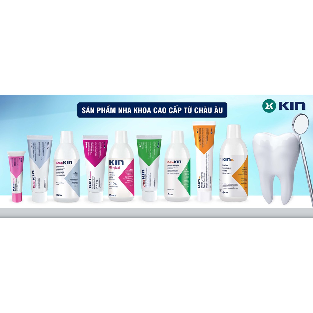 Kem đánh răng Kin Gingival size mini 7g, ngừa viêm nướu