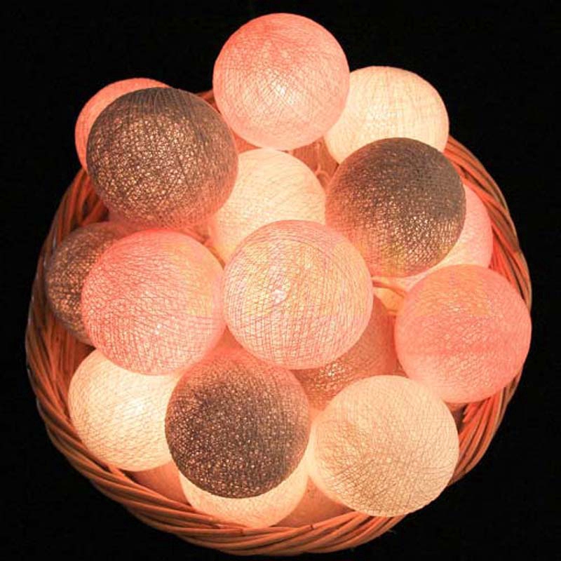 Dây đèn LED 20 bóng hình cầu trang trí đa dụng