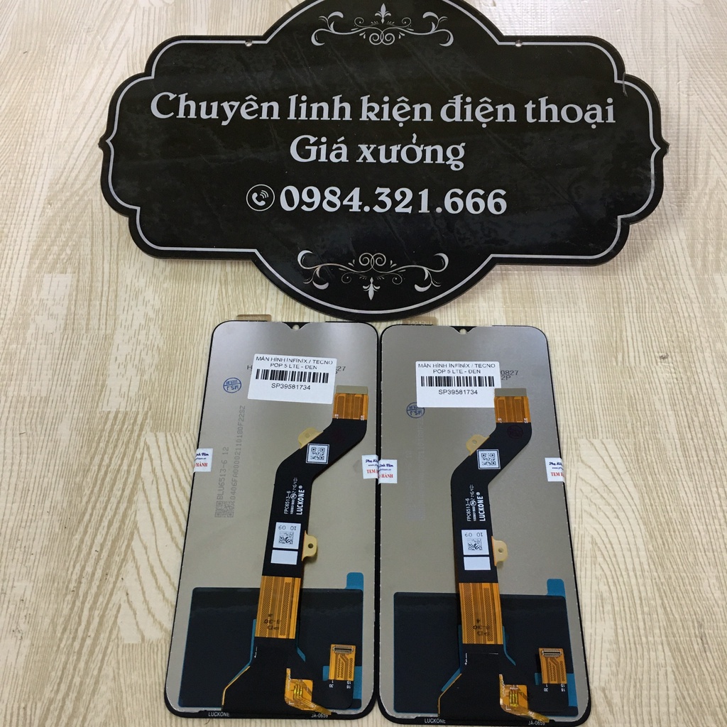 Thay màn hình Infinix / Tecno Pop 5 Lte  - màu đen