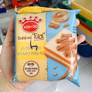 Lốc 10 Bánh mì tươi SANDWICH bơ đậu phộng 40 gram
