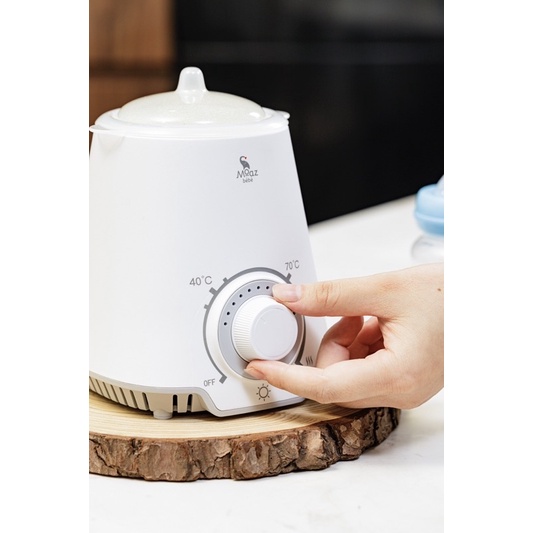 Máy hâm sữa đơn moaz bébé mb-039 bảo hành 12 tháng chính hãng