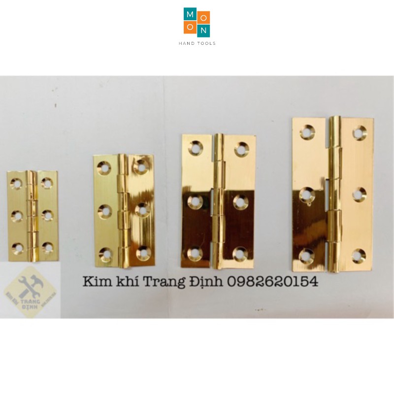 Bản lề lá bằng đồng cho tủ cửa gỗ nhiều kích thước