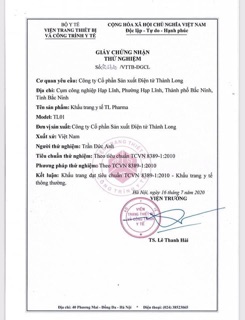 Khẩu trang y tế TL PHARMA (50cái)
