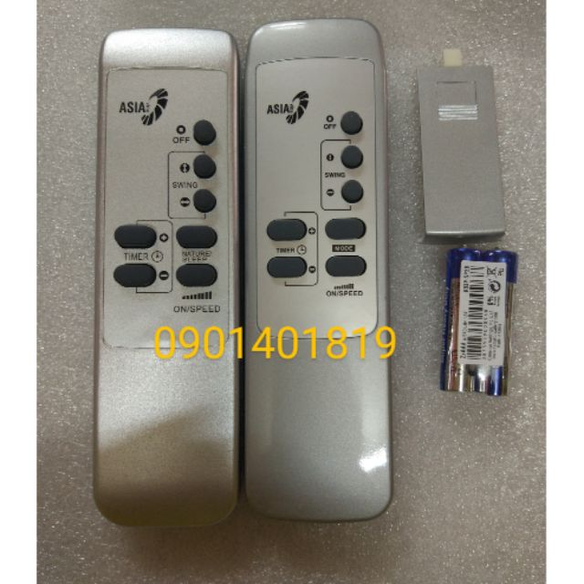 Điều khiển Quạt Asia bạc chữ đen (hàng chính hãng mới 💯%)