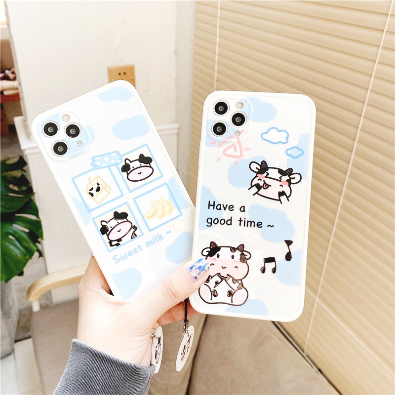 Ốp lưng iphone Sweet Cow IMD dày dặn viền nổi 5/5s/6/6plus/6s/6splus/7/7plus/8/8plus/x/xr/xs/11/12/pro/max/plus/promax