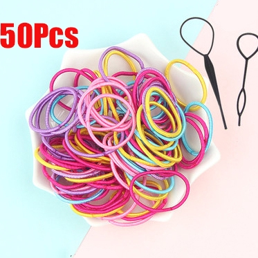 Bộ 50 dây cột tóc cho nữ