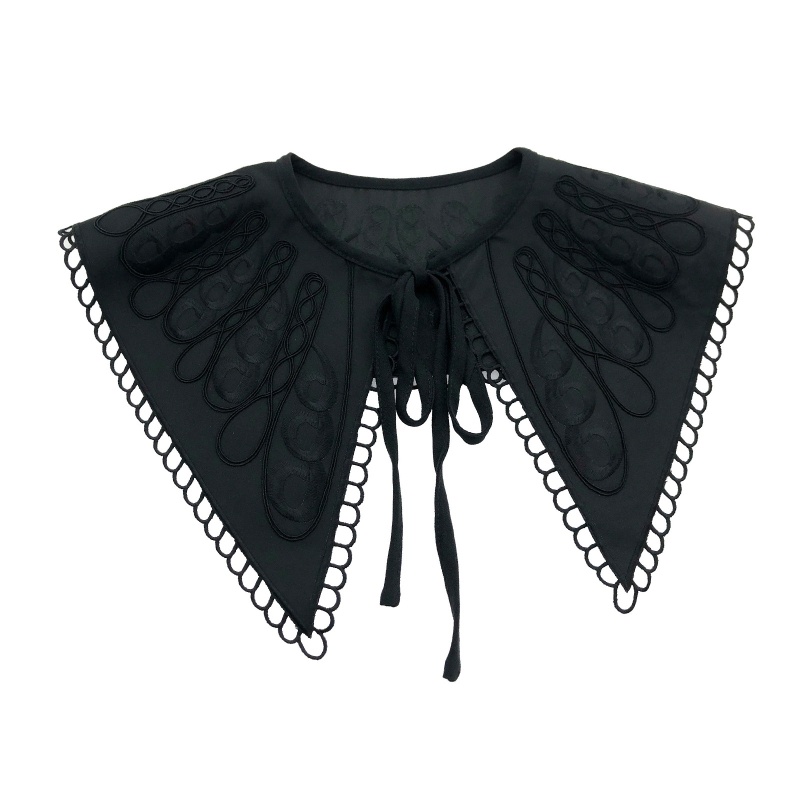 Cổ Áo Choàng Mini Thêu Hoa Khoét Rỗng Có Thể Tháo Rời Cho Búp Bê Nữ