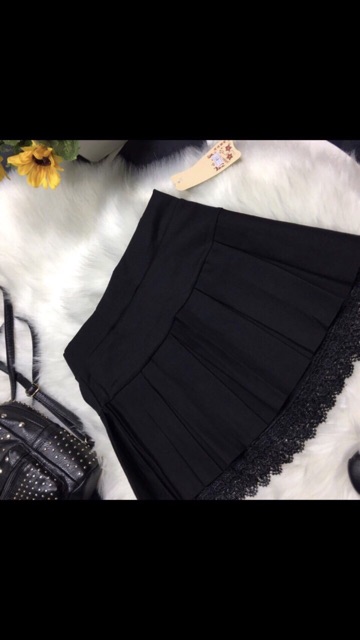 CHÂN VÁY XẾP LY GẤU REN | BigBuy360 - bigbuy360.vn