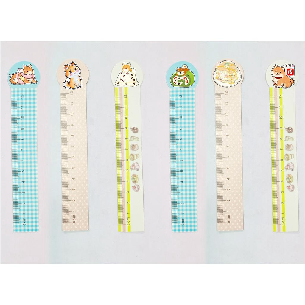 Thước kẻ dẻo shiba TPP26 thước kẻ 12 cm cute dễ thương hoạt hình thần tượng