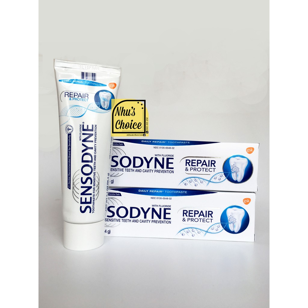 [Hàng Mỹ Nhu's Choice] Kem đánh răn.g Phục hồi răng nhạy cảm Sensodyne Repair & Protect Sensitive Toothpaste 3.4oz/ 96.4