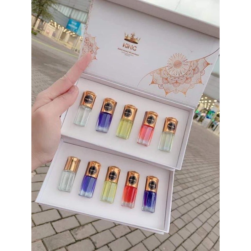 tinh dầu nước hoa đubai 1set 5 mùi mini | Thế Giới Skin Care