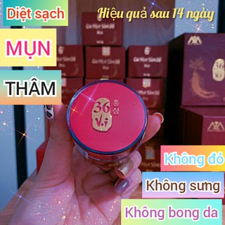Cao mụn sâm đỏ 36 vị -  hộp mini 5g(chuyên dành cho da mụn)