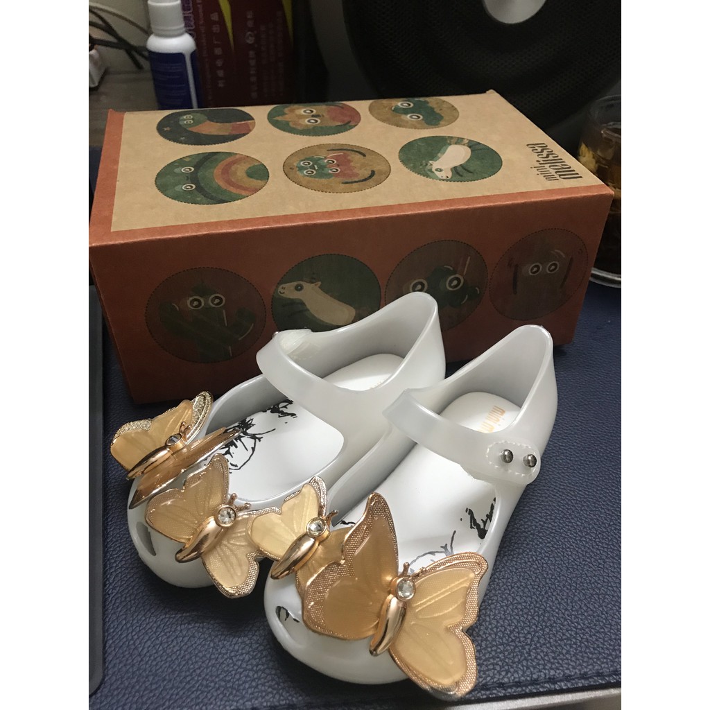 Mini melisa giày búp bê nơ nhựa thơm cho bé gái