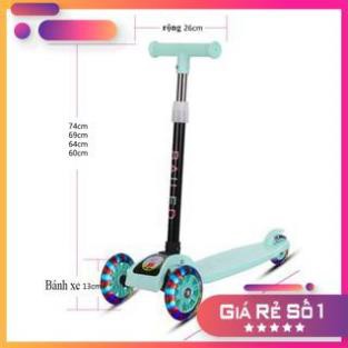 💖FREESHIP - Giá Sỉ💖 Xe Trượt Scooter - Xe Chòi Chân 3 Bánh Có Đèn Phát Sáng Bánh Xe - Đồ Gia Dụng Thông Minh