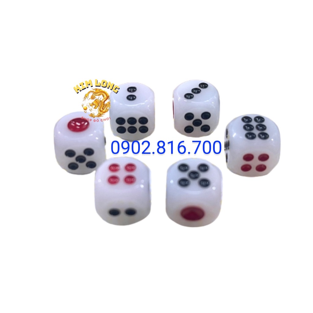 1 viên xúc xắc xí ngầu NGHỆ HOA hột xương loai 1 xịn tốt 11 ly 12 ly 13 ly 14 ly chơi cờ cá ngựa tài xỉu