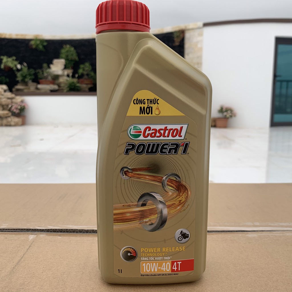 Dầu nhớt xe số Castrol Power 1 10W40  4T chính hãng  - dầu nhớt 4T xe số, xe côn tay, Exciter, Winner, Wave, Dream.....