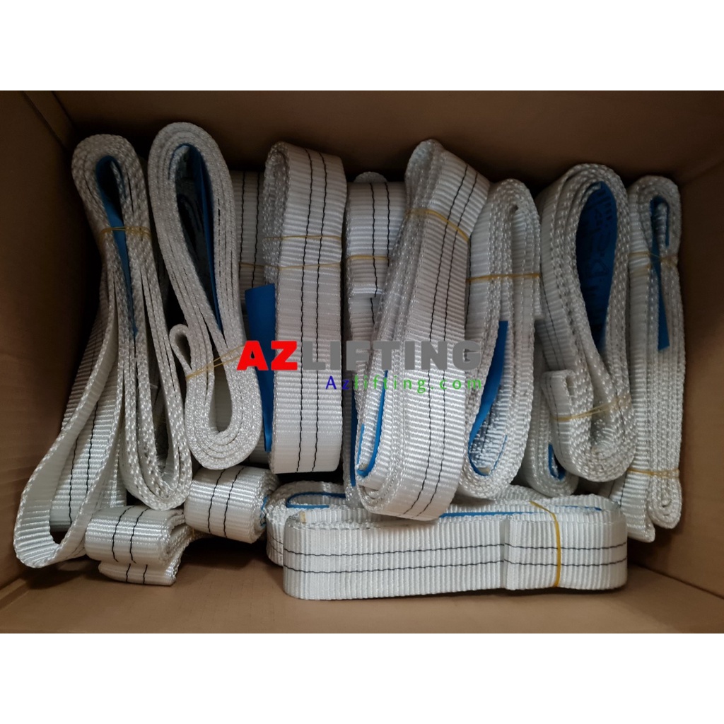 Cáp vải cẩu hàng 2 tấn bản 50mm may vòng tròn