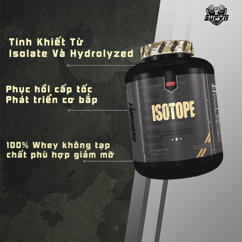 Whey Protein Isolate Isotope Redcon1 5lbs - Sữa tăng cơ bổ sung Protein giúp phát triển cơ bắp Iso Tope Redcon1