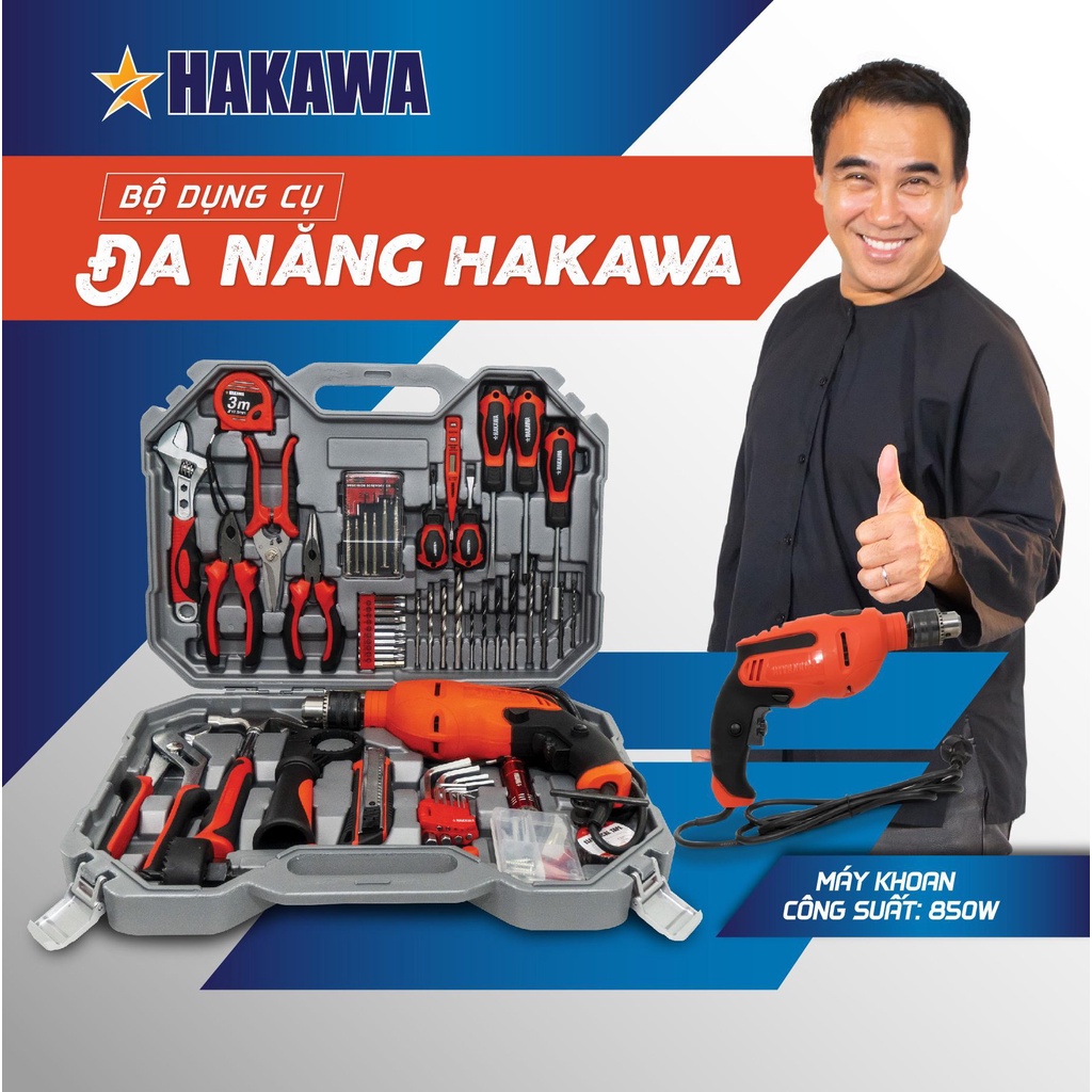 Bộ máy khoan gia đình HAKAWA - HK-850 - Bảo hành 2 năm chính hãng