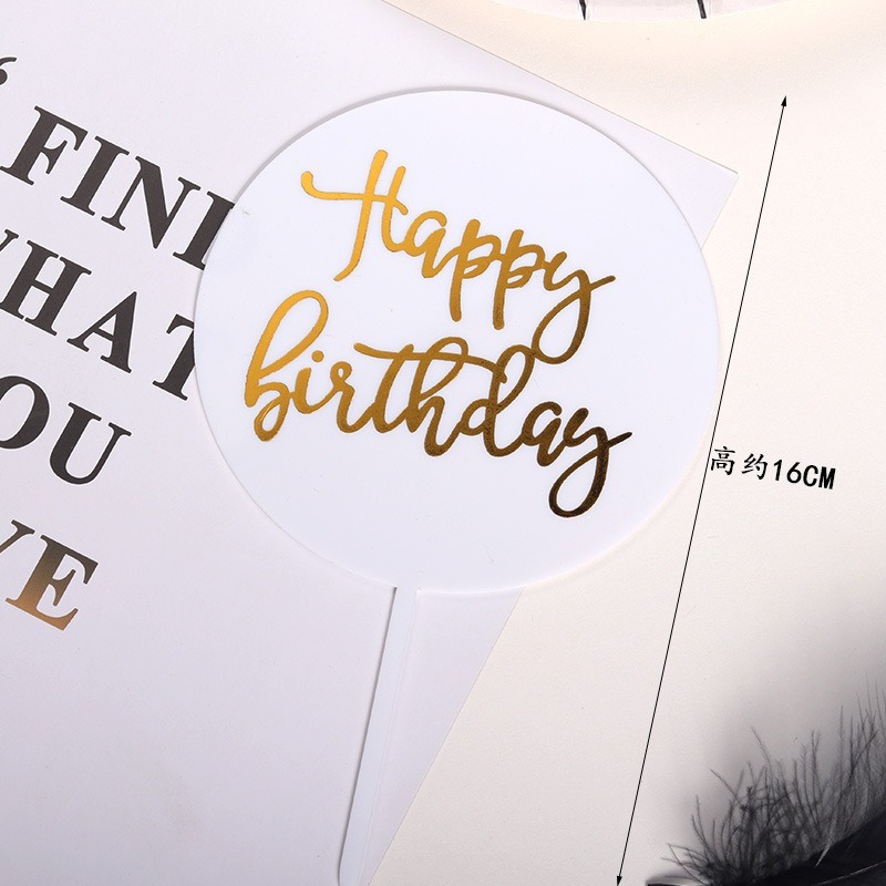 Que Cắm Trang Trí Bánh Kem Hình Chữ Happy BIRTHDAY