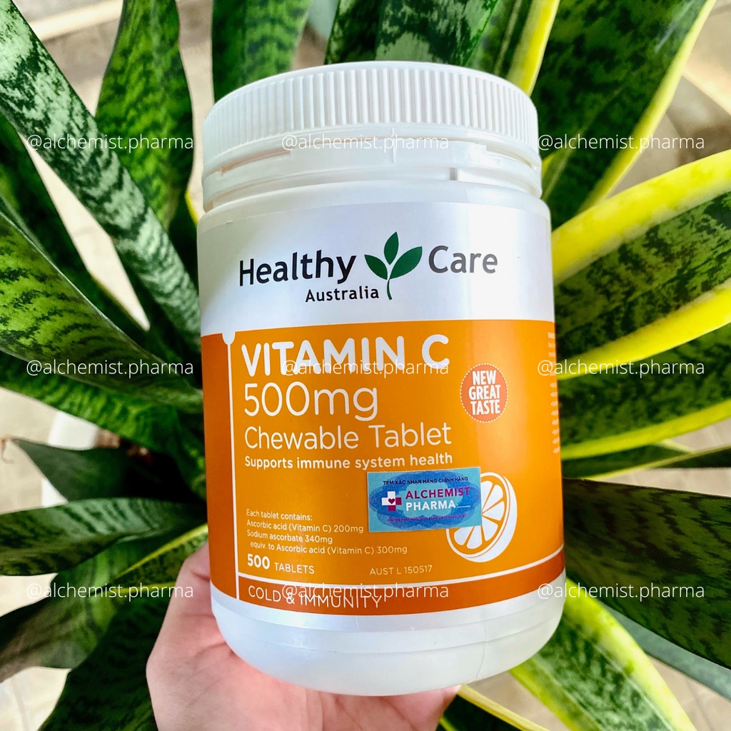 VIÊN NGẬM HEALTHY CARE VITAMIN C 250MG TĂNG SỨC ĐỀ KHÁNG 150 VÀ 500 VIÊN