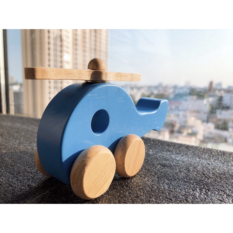 Đồ chơi trẻ em,đồ chơi gỗ, Xe Cứu Hoả-Máy Bay Trực Thăng đáng yêu cho bé