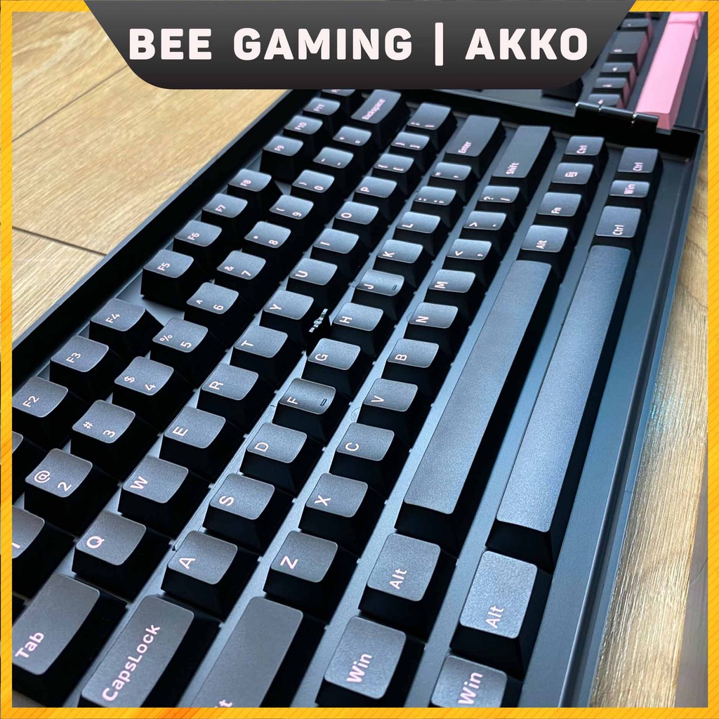 Bộ keycap AKKO Black Pink ( Chất liệu PBT Double Shot, Cherry Profile, 229 nút )