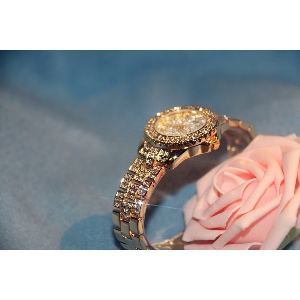 ĐỒNG HỒ NỮ BS (VÀNG) MẶT XOAY DÂY ĐÍNH ĐÁ HÀNG CHÍNH HÃNG BS | BigBuy360 - bigbuy360.vn