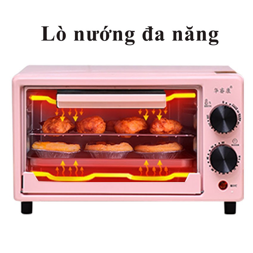 Lò Nướng, Lò Nướng Mini, Nướng Bánh, Nướng Thịt Hẹn Giờ Nhỏ Gọn, Tiện Lợi, Đa Năng LEON OFFICIAL