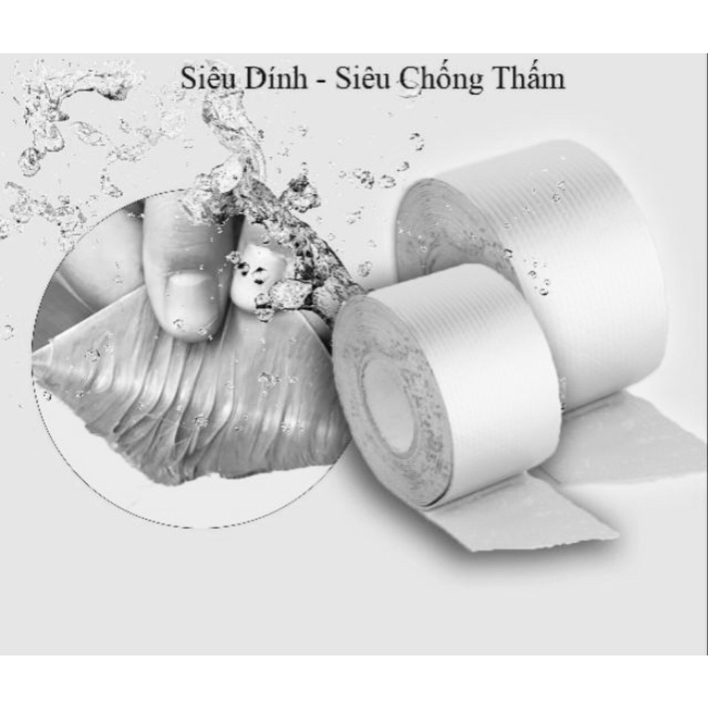 [Nguyên Phát] Băng Keo Chống Thấm, Keo Chống Dột Băng Keo Siêu Dính Nhật Bản Loại Rộng 20cm x Dài 5m