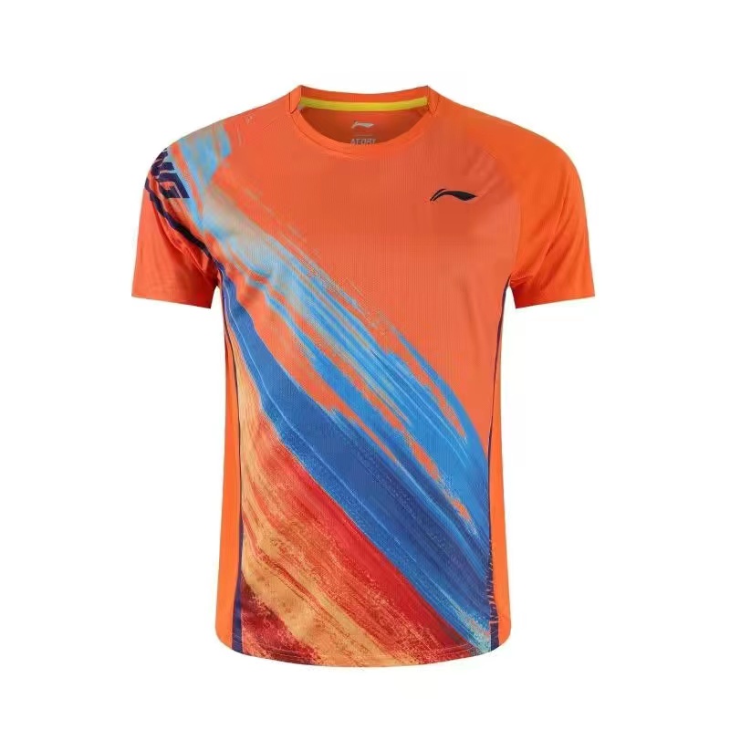 Li Ning 'S Áo Thun Thể Thao Cầu Lông Ngắn Tay Thoáng Khí Nhanh Khô Cho Nam Và Nữ