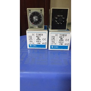 Rơ le thời gian Timer CKC AH3-3 220VAC 10S,30S,60S 10M, 30M,60M