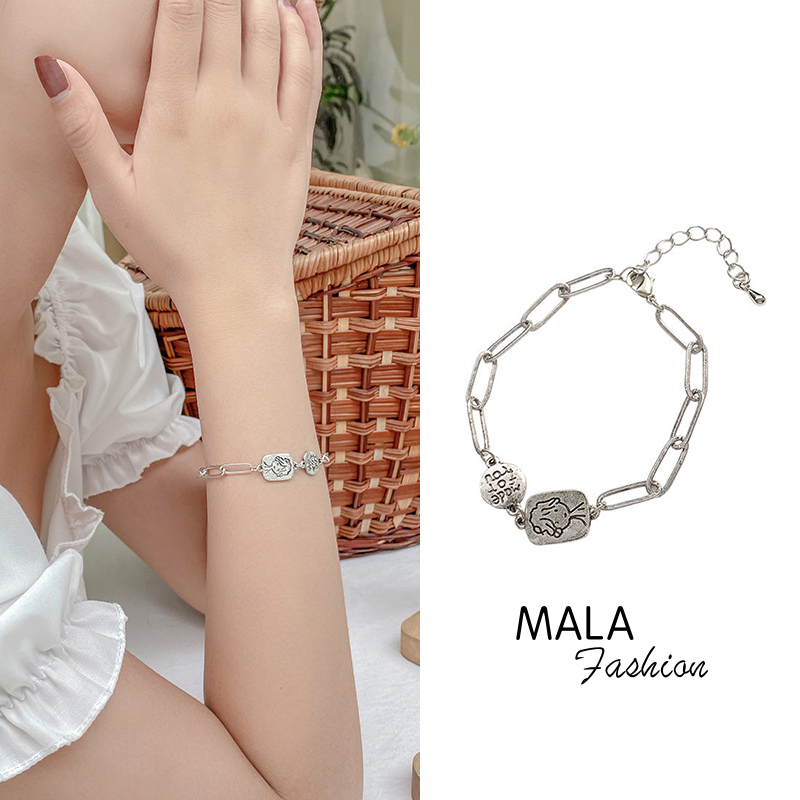 Vòng Đeo Tay Mạ Bạc Phong Cách Hàn Quốc