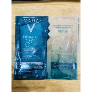 VICHY LABORATOIRES MINERAL 89 FORTIFYING RECOVERY MASK (29g): Mặt nạ phục hồi làn da cấp tốc với khoáng núi lửa cô đặc