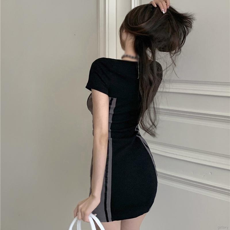 Đầm Ôm Ngắn Tay Phong Cách Hàn Quốc Dành Cho Nữ