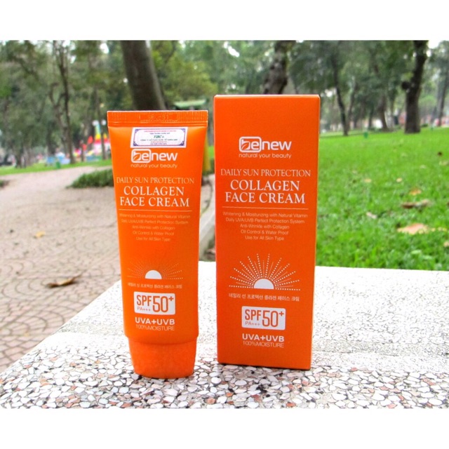 Kem chống nắng cao cấp Benew Daily Sun Protection Collagen Face Cream