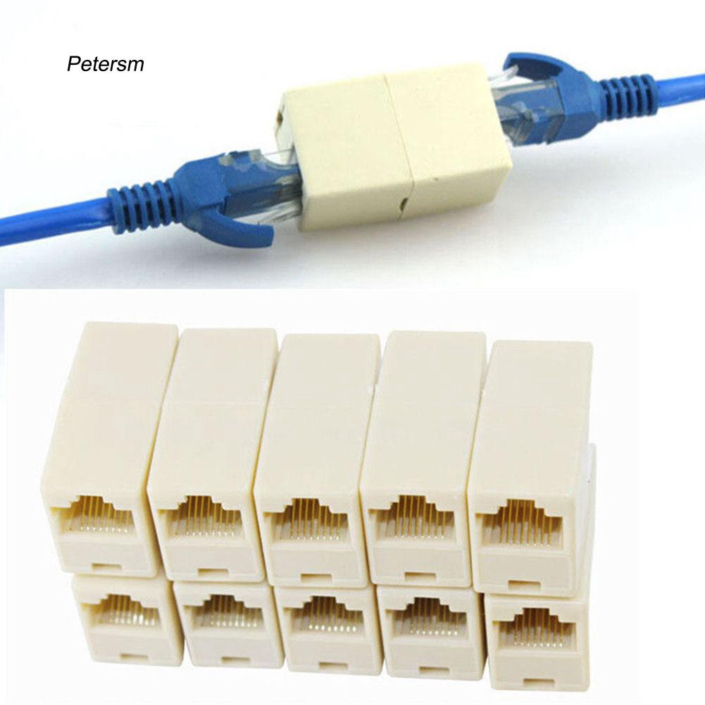 Bộ 5 đầu nối dây cáp mạng LAN RJ45 chất lượng cao