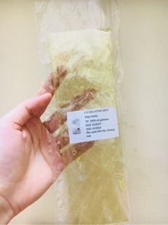 Lá gelatin Đức 3-4g/ lá