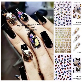 Stick hình bướm trang trí móng tay cực đẹp tiết kiệm được nhiều thời gian vẽ cho thợ nail.