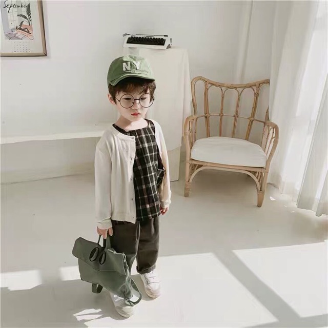 Áo len cadigan bé trai bé gái Korean