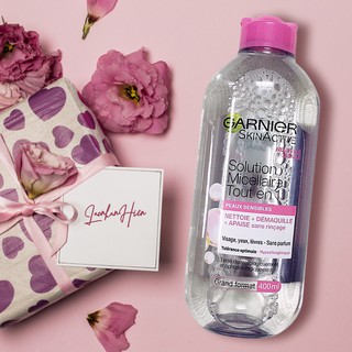 [Nội hạt Pháp] NƯỚC TẨY TRANG GARNIER CHO DA NHẠY CẢM ❤ GARNIER SKIN ACTIVE SOLUTION MICELLAIRE TOUT EN 1