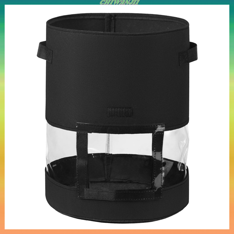 [CHIWANJI1]Vegetable Potato Grow Bag Planter Pot 360 Window Non Woven