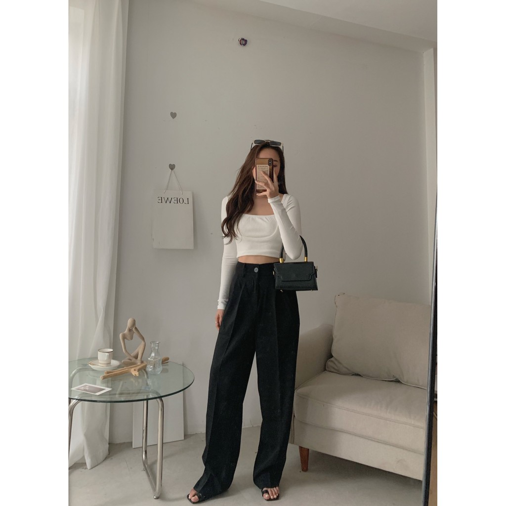 Quần suông vải  khuy cài Q-212 | BigBuy360 - bigbuy360.vn