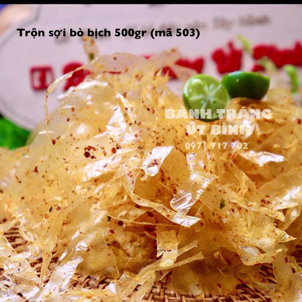 500gr Bánh Tráng Trộn Sợi Bò Út Bình