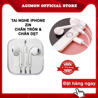 Tai nghe iphone zin 6s/7/8/X chân tròn & chân dẹt