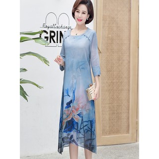 Đầm suông hoa dự tiệc cao cấp - S2103