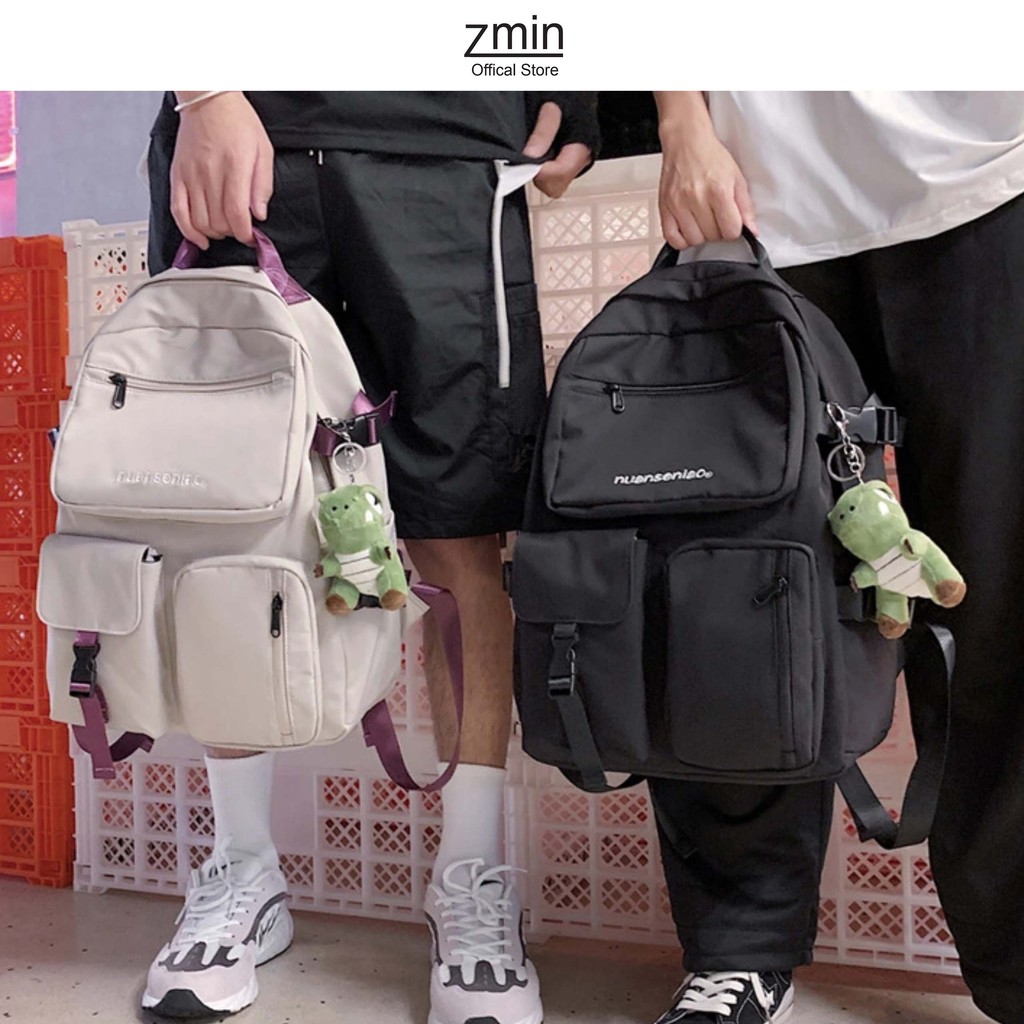 Balo đi học thời trang Zmin, chống thấm nước đựng vừa laptop 15,6inch, A4-Z120