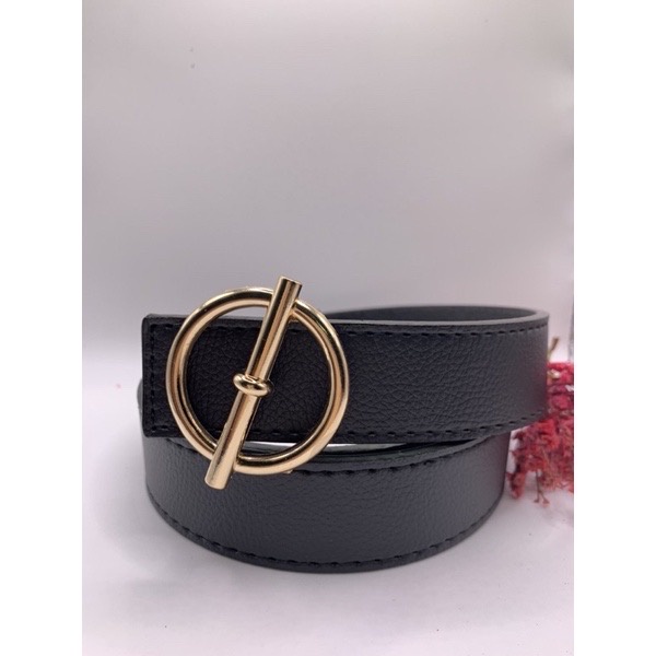 Thắt lưng nam, Dây nịt da khóa Q mặt đồng và thép không gỉ - Hàng hiệu cao cấp