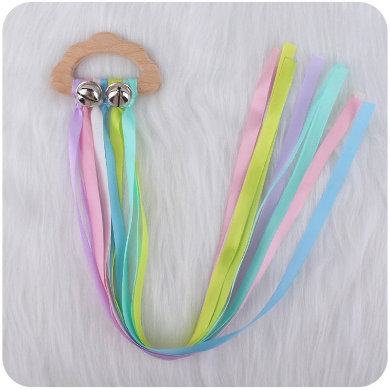 Đồ Chơi Lục Lạc Hình Đám Mây Cầu Vồng Có Chuông Cho Bé Mọc Răng